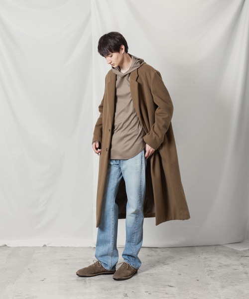 ATTACHMENT(アタッチメント)の「ウールシャギー パディング チェスターコート / WOOL SHAGGY PADDING CHESTER COAT(チェスターコート・メンズ・キャメル/ブラック・2/1/3)」の13枚目の写真