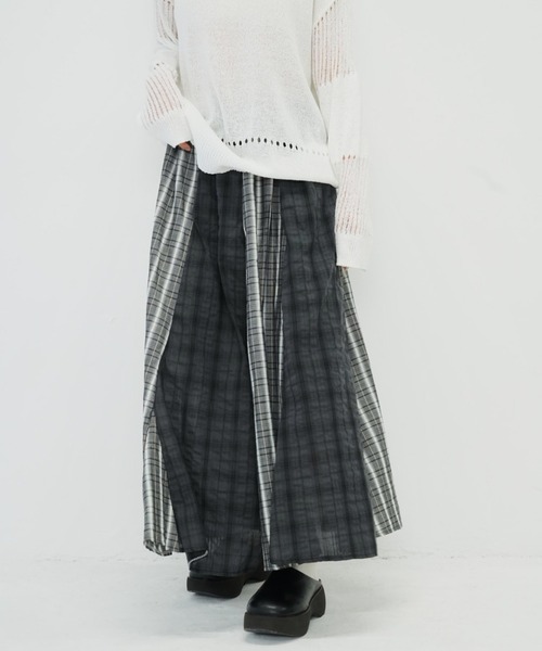 週末限定値下げ！ella_selectshop☆チェックロングスカート ella_selectshop☆チェックロングスカート - メルカリ