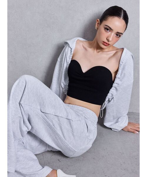 【新品】パーカー ジュリエット様♡ JUNRED(ジュンレッド) / ジップショートパーカー (トップス