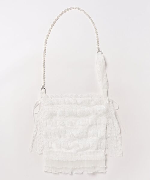 UP START（アップスタート）の「【LAMPOON】総レースショルダーバッグ（ショルダーバッグ・レディース・ホワイト・FREE）」の6枚目の写真