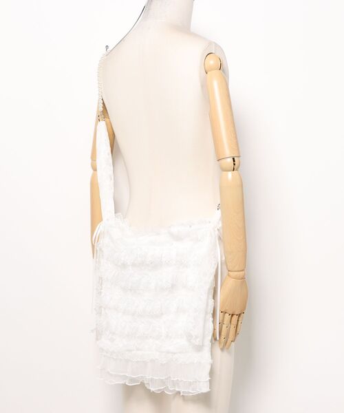 UP START（アップスタート）の「【LAMPOON】総レースショルダーバッグ（ショルダーバッグ・レディース・ホワイト・FREE）」の9枚目の写真