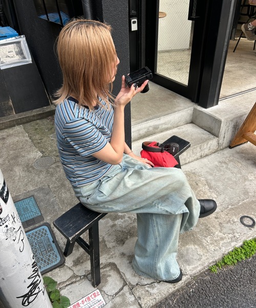 TEEN BOOP（ティーンブープ）の「Vintageウォッシュデニム（デニムパンツ・レディース・ブルー・SMALL/MEDIUM）」の16枚目の写真