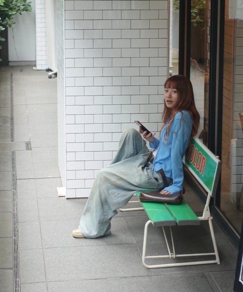 TEEN BOOP（ティーンブープ）の「Vintageウォッシュデニム（デニムパンツ・レディース・ブルー・SMALL/MEDIUM）」の18枚目の写真