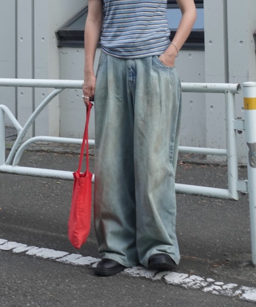 TEEN BOOP（ティーンブープ）の「Vintageウォッシュデニム（デニムパンツ・レディース・ブルー・SMALL/MEDIUM）」の11枚目の写真