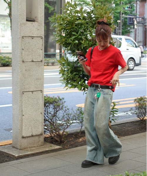 TEEN BOOP（ティーンブープ）の「Vintageウォッシュデニム（デニムパンツ・レディース・ブルー・SMALL/MEDIUM）」の21枚目の写真