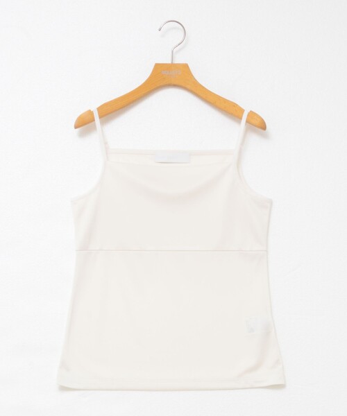 NOLLEY’S Sophi(ノーリーズソフィ)の「アジャスター付サテンスムースキャミ(キャミソール・レディース・アイボリー/ブラック・36/38)」の2枚目の写真