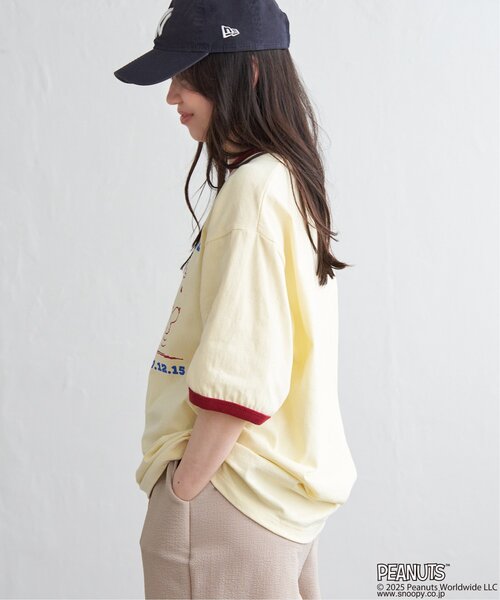 PEANUTS（ピーナッツ）の「PEANUTS ピーナッツ SNOOPY スヌーピー TP ベストフレンドリンガーT（Tシャツ/カットソー・メンズ・ホワイト/クリーム/オフホワイト/サックスブルー・LL/L/M）」の17枚目の写真