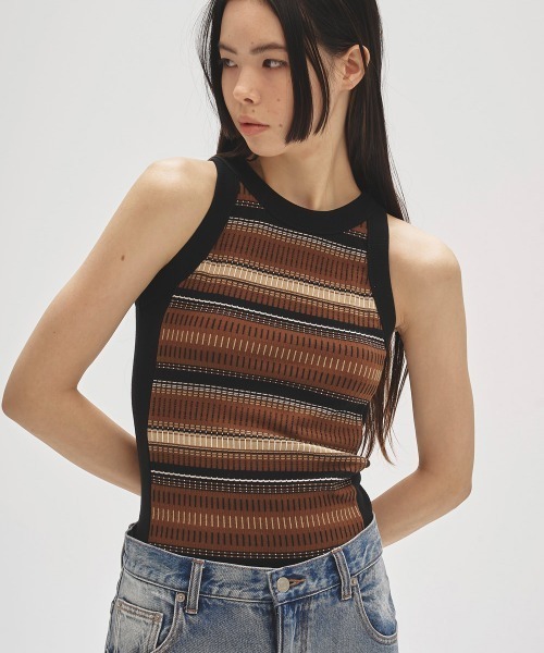 Jacquard Border Tanktop（タンクトップ）｜TODAYFUL（トゥデイ