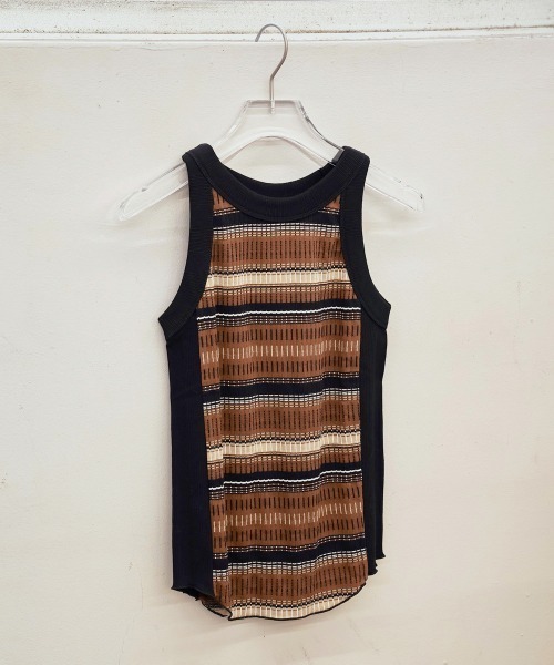 セール】Jacquard Border Tanktop（タンクトップ）｜TODAYFUL
