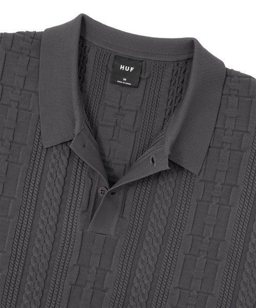 HUF POLO TOP / HUF 半袖ポロ ポロシャツ（ポロシャツ）｜HUF