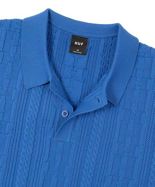 トップス HUF POLO TOP HUF 1984 KNIT POLO（ポロシャツ）｜HUF（ハフ）のファッション