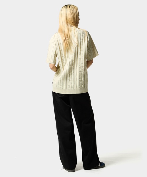 HUF（ハフ）の「HUF POLO TOP（ポロシャツ・メンズ・ナチュラル/ブルー/チャコールグレー・L/S/M/XXL/XL）」の9枚目の写真