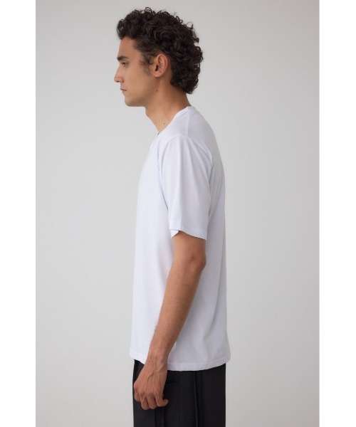 AZUL by moussy(アズールバイマウジー)の「AZコットン VネックロゴTシャツ(Tシャツ/カットソー・メンズ・ブラック/ホワイト/ネイビー・SMALL/MEDIUM/LARGE)」の8枚目の写真