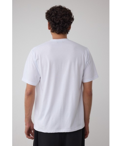 AZUL by moussy(アズールバイマウジー)の「AZコットン VネックロゴTシャツ(Tシャツ/カットソー・メンズ・ブラック/ホワイト/ネイビー・SMALL/MEDIUM/LARGE)」の9枚目の写真