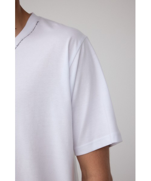 AZUL by moussy(アズールバイマウジー)の「AZコットン VネックロゴTシャツ(Tシャツ/カットソー・メンズ・ブラック/ホワイト/ネイビー・SMALL/MEDIUM/LARGE)」の11枚目の写真