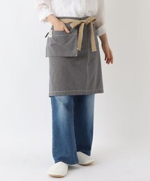 212 KITCHEN STORE(トゥワントゥキッチンストア)のショートギャルソンエプロン ヒッコリー(エプロン)