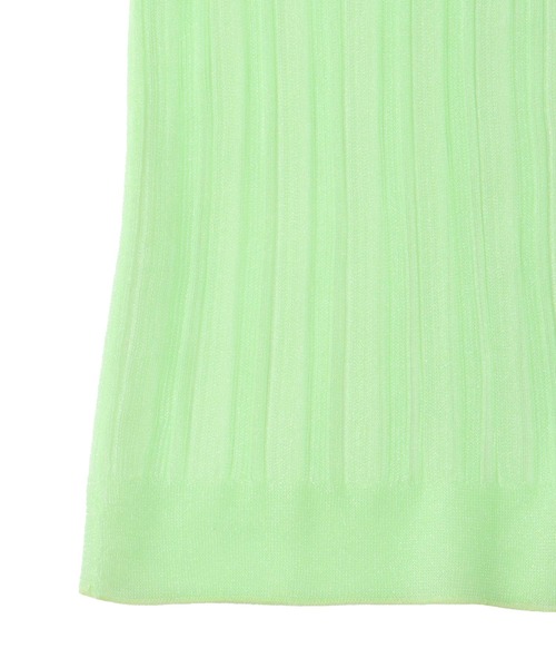 DRESSLAVE(ドレスレイブ)の「sheer random rib cardigan(シアーランダムリブカーディガン)(カーディガン/ボレロ・レディース・ライトグリーン・38)」の12枚目の写真