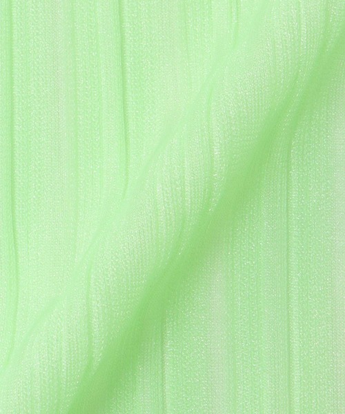 DRESSLAVE(ドレスレイブ)の「sheer random rib cardigan(シアーランダムリブカーディガン)(カーディガン/ボレロ・レディース・ライトグリーン・38)」の13枚目の写真