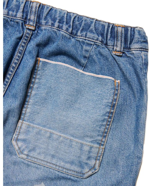 uniform experiment(ユニフォームエクスペリメント)の「PATCHWORKED DENIM WIDE-FITJEANS(デニムパンツ・メンズ・インディゴブルー・1/2/3/4/5)」の8枚目の写真