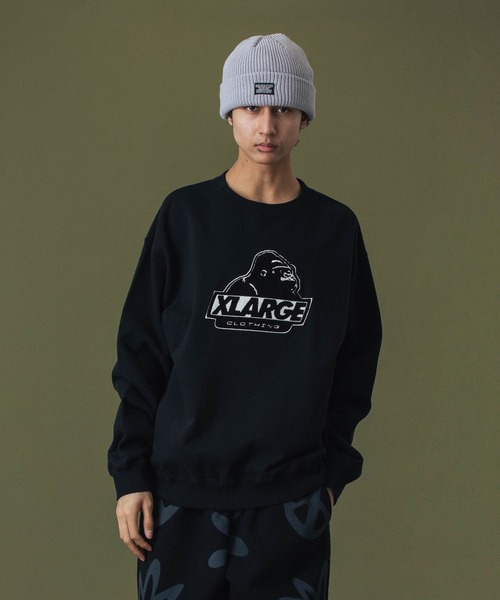 XLARGE（エクストララージ）の「【販売終了】OLD OG CREWNECK SWEATSHIRT（スウェット・メンズ・ブラック/パープル/ブラウン/アッシュ・S/M/L/XL/XXL）」の20枚目の写真