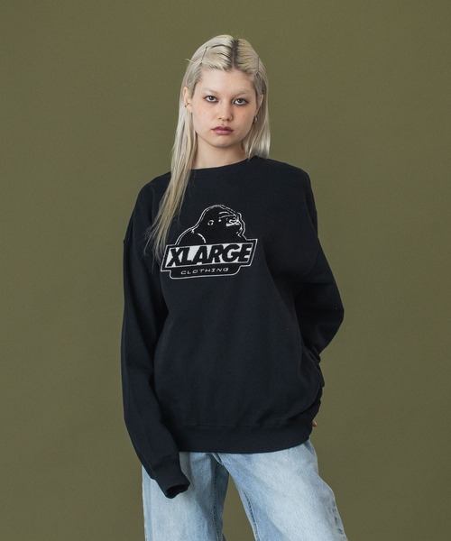 XLARGE（エクストララージ）の「【販売終了】OLD OG CREWNECK SWEATSHIRT（スウェット・メンズ・ブラック/パープル/ブラウン/アッシュ・S/M/L/XL/XXL）」の16枚目の写真
