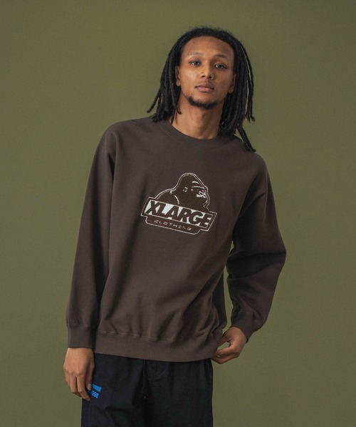 XLARGE（エクストララージ）の「【販売終了】OLD OG CREWNECK SWEATSHIRT（スウェット・メンズ・ブラック/パープル/ブラウン/アッシュ・S/M/L/XL/XXL）」の11枚目の写真