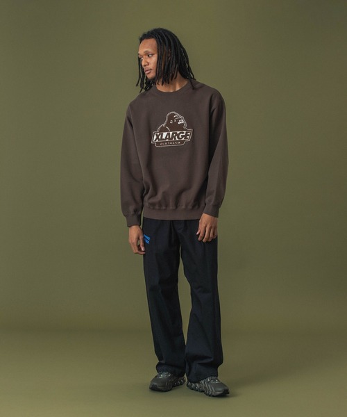 XLARGE（エクストララージ）の「【販売終了】OLD OG CREWNECK SWEATSHIRT（スウェット・メンズ・ブラック/パープル/ブラウン/アッシュ・S/M/L/XL/XXL）」の10枚目の写真