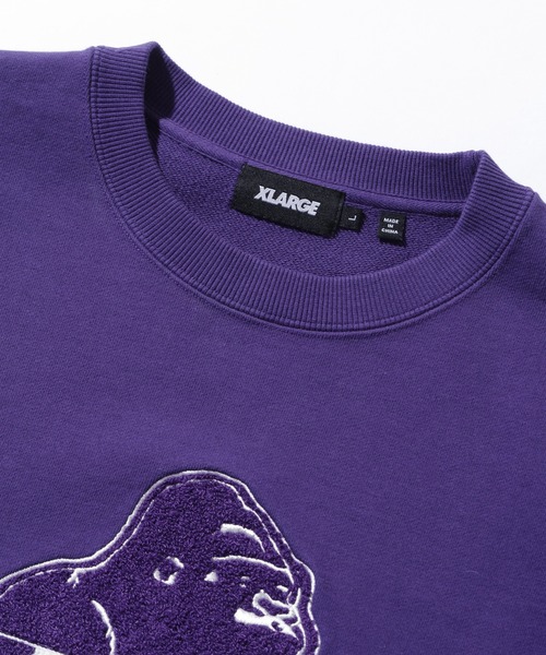 XLARGE（エクストララージ）の「【販売終了】OLD OG CREWNECK SWEATSHIRT（スウェット・メンズ・ブラック/パープル/ブラウン/アッシュ・S/M/L/XL/XXL）」の7枚目の写真