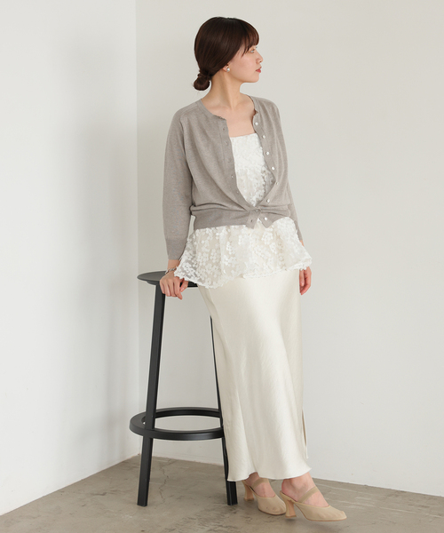 IENA（イエナ）の「《追加》フラワーエンブロイダリー キャミソール（キャミソール・レディース・ホワイト・FREE）」の20枚目の写真