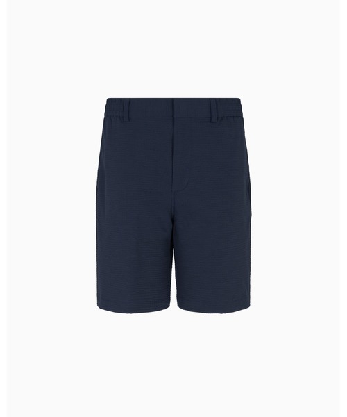 EMPORIO ARMANI（エンポリオアルマーニ）の「【エンポリオ アルマーニ】チノスタイル バミューダパンツ ナイロン シアサッカー（その他パンツ・メンズ・ネイビー・44）」の5枚目の写真