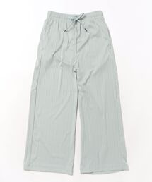 NAVY リブワイドパンツ