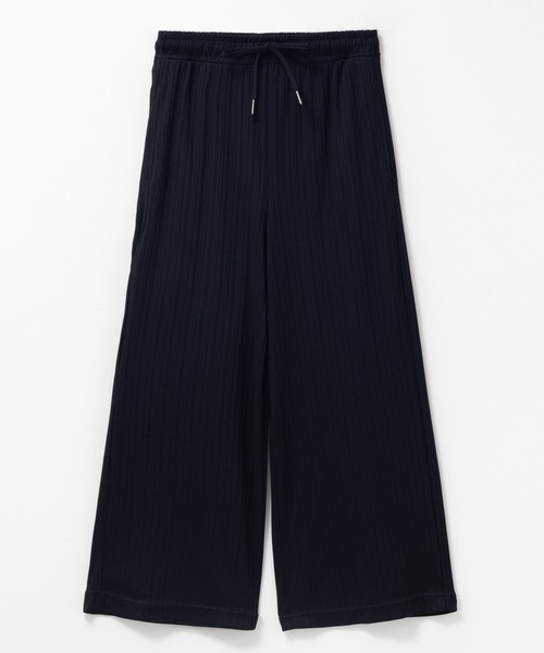 NAVY（ネイビー）の「NAVY リブワイドパンツ（その他パンツ・キッズ・ブラック/サックスブルー/ミント・120/160/150/140/130）」の2枚目の写真