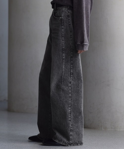 CLEL（クレイル）の「【CLEL】Relief Straight Denim Pants / レリーフストレートデニムパンツ【セットアップ対応】（デニムパンツ・メンズ・ブラック/グレー/ブルー系/ブラック系/ブラック系1/ブルー・XS/S/M/L）」の16枚目の写真