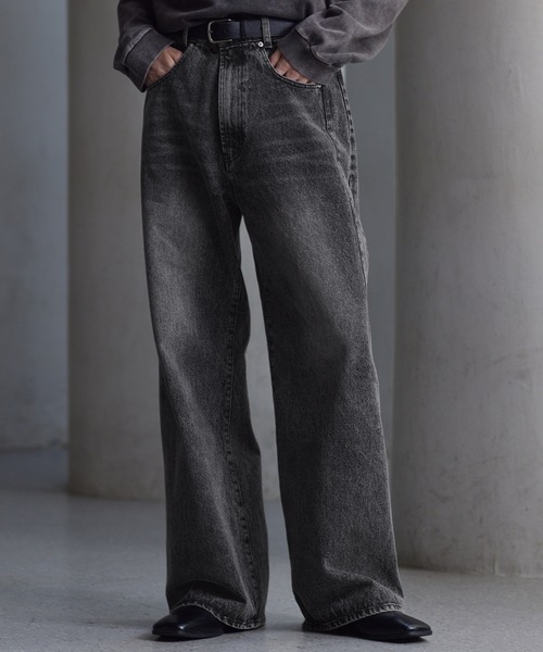 CLEL（クレイル）の「【CLEL】Relief Straight Denim Pants / レリーフストレートデニムパンツ【セットアップ対応】（デニムパンツ・メンズ・ブラック/グレー/ブルー系/ブラック系/ブラック系1/ブルー・XS/S/M/L）」の17枚目の写真
