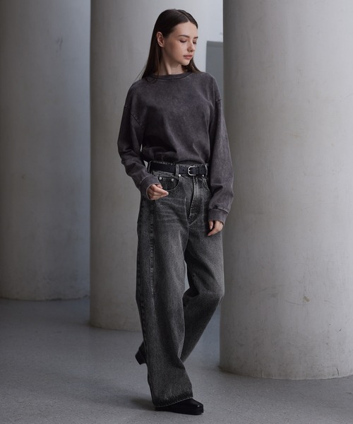 CLEL（クレイル）の「【CLEL】Relief Straight Denim Pants / レリーフストレートデニムパンツ【セットアップ対応】（デニムパンツ・メンズ・ブラック/グレー/ブルー系/ブラック系/ブラック系1/ブルー・XS/S/M/L）」の19枚目の写真