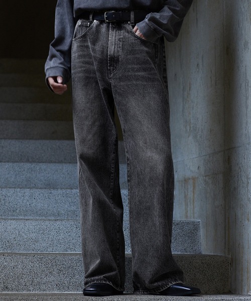CLEL（クレイル）の「【CLEL】Relief Straight Denim Pants / レリーフストレートデニムパンツ【セットアップ対応】（デニムパンツ・メンズ・ブラック/グレー/ブルー系/ブラック系/ブラック系1/ブルー・XS/S/M/L）」の20枚目の写真