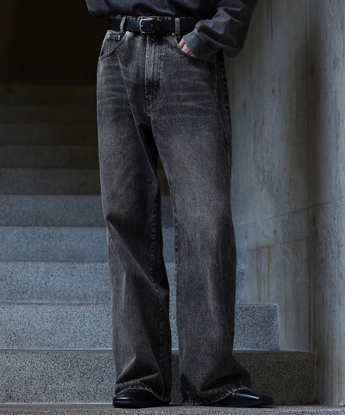 CLEL（クレイル）の「【CLEL】Relief Straight Denim Pants / レリーフストレートデニムパンツ【セットアップ対応】（デニムパンツ・メンズ・ブラック/グレー/ブルー系/ブラック系/ブラック系1/ブルー・XS/S/M/L）」の22枚目の写真