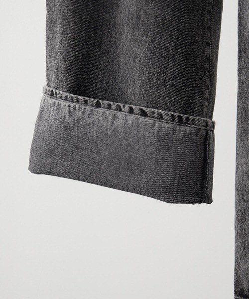 CLEL（クレイル）の「【CLEL】Relief Straight Denim Pants / レリーフストレートデニムパンツ【セットアップ対応】（デニムパンツ・メンズ・ブラック/グレー/ブルー系/ブラック系/ブラック系1/ブルー・XS/S/M/L）」の11枚目の写真