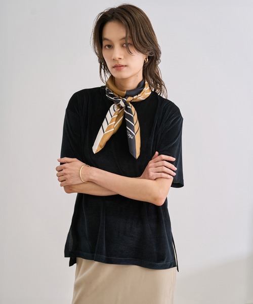 ROPE'(ロペ)の「シアーベロアTシャツ/イージーケア(Tシャツ/カットソー・レディース・ブラック/ワイン/グレー・FREE)」の19枚目の写真