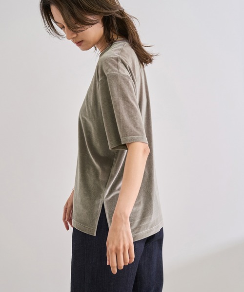 ROPE'(ロペ)の「シアーベロアTシャツ/イージーケア(Tシャツ/カットソー・レディース・ブラック/ワイン/グレー・FREE)」の21枚目の写真