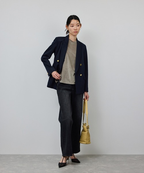 ROPE'(ロペ)の「シアーベロアTシャツ/イージーケア(Tシャツ/カットソー・レディース・ブラック/ワイン/グレー・FREE)」の4枚目の写真