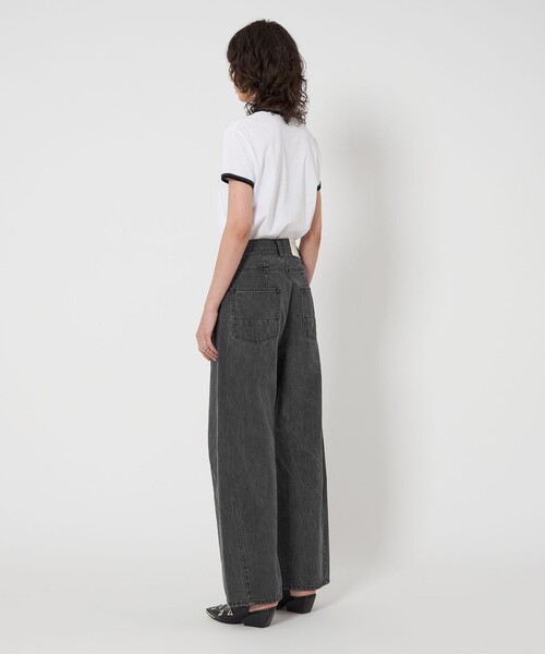 【美品】ASTRAET 定価4.4万13オンス ルーファ デニムパンツ ASTRAET＞13オンス ルーファ ブラックデニムパンツ UNISEX