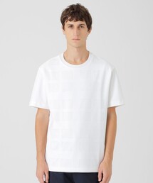 シアーチェックコンビTシャツ