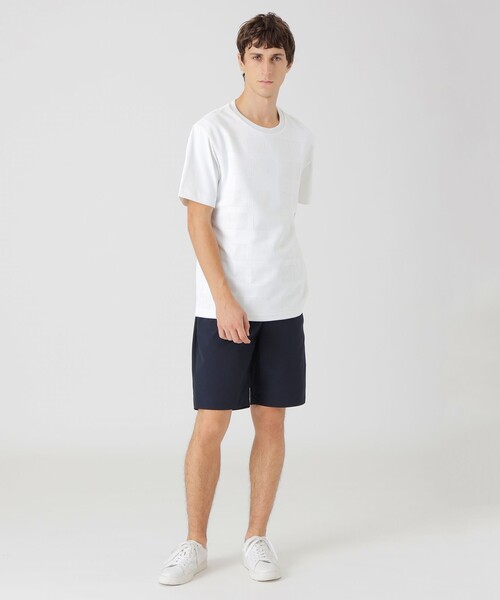 BLACK LABEL CRESTBRIDGE(ブラックレーベル・クレストブリッジ)の「シアーチェックコンビTシャツ(Tシャツ/カットソー・メンズ・ブラック/ベージュ系その他/オフホワイト・L/M/XL)」の4枚目の写真