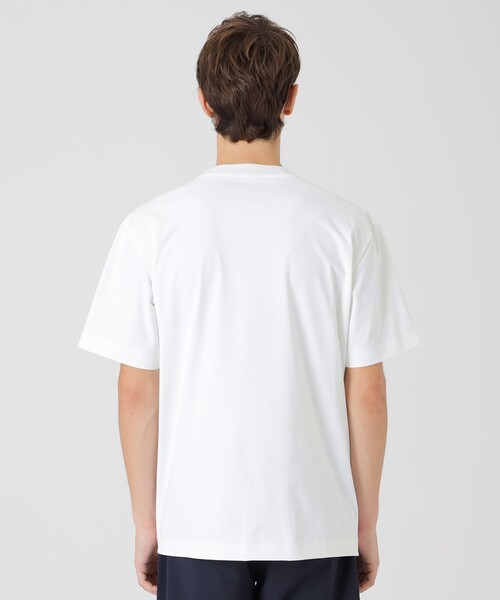 BLACK LABEL CRESTBRIDGE(ブラックレーベル・クレストブリッジ)の「シアーチェックコンビTシャツ(Tシャツ/カットソー・メンズ・ブラック/ベージュ系その他/オフホワイト・L/M/XL)」の6枚目の写真