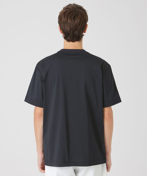 BLACK LABEL CRESTBRIDGE(ブラックレーベル・クレストブリッジ)の「シアーチェックコンビTシャツ(Tシャツ/カットソー・メンズ・ブラック/ベージュ系その他/オフホワイト・L/M/XL)」の10枚目の写真