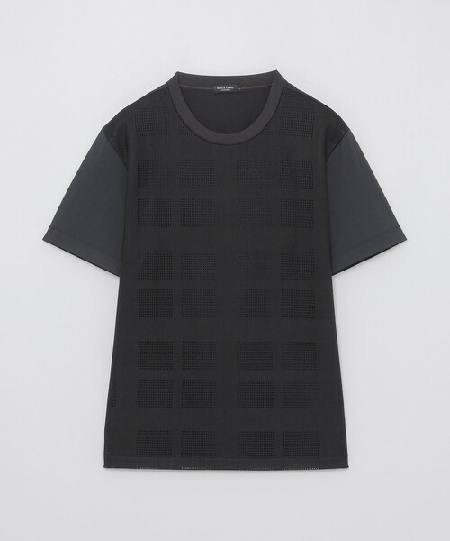 BLACK LABEL CRESTBRIDGE(ブラックレーベル・クレストブリッジ)の「シアーチェックコンビTシャツ(Tシャツ/カットソー・メンズ・ブラック/ベージュ系その他/オフホワイト・L/M/XL)」の11枚目の写真