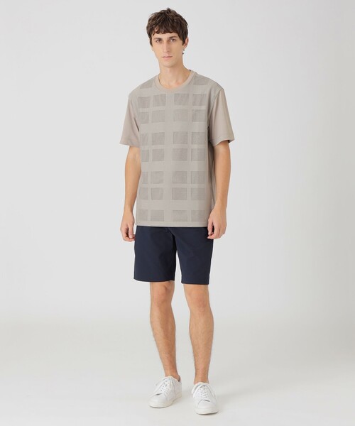 BLACK LABEL CRESTBRIDGE(ブラックレーベル・クレストブリッジ)の「シアーチェックコンビTシャツ(Tシャツ/カットソー・メンズ・ブラック/ベージュ系その他/オフホワイト・L/M/XL)」の12枚目の写真