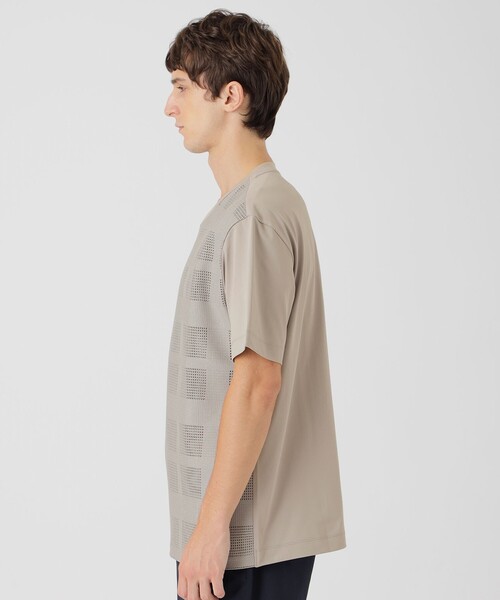 BLACK LABEL CRESTBRIDGE(ブラックレーベル・クレストブリッジ)の「シアーチェックコンビTシャツ(Tシャツ/カットソー・メンズ・ブラック/ベージュ系その他/オフホワイト・L/M/XL)」の13枚目の写真