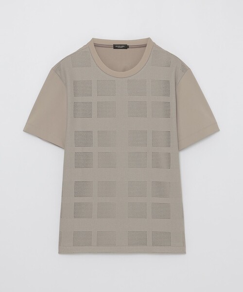 BLACK LABEL CRESTBRIDGE(ブラックレーベル・クレストブリッジ)の「シアーチェックコンビTシャツ(Tシャツ/カットソー・メンズ・ブラック/ベージュ系その他/オフホワイト・L/M/XL)」の15枚目の写真